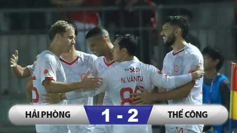 Kết quả Hải Phòng 1-2 Thể Công Viettel: Vươn lên thứ 3